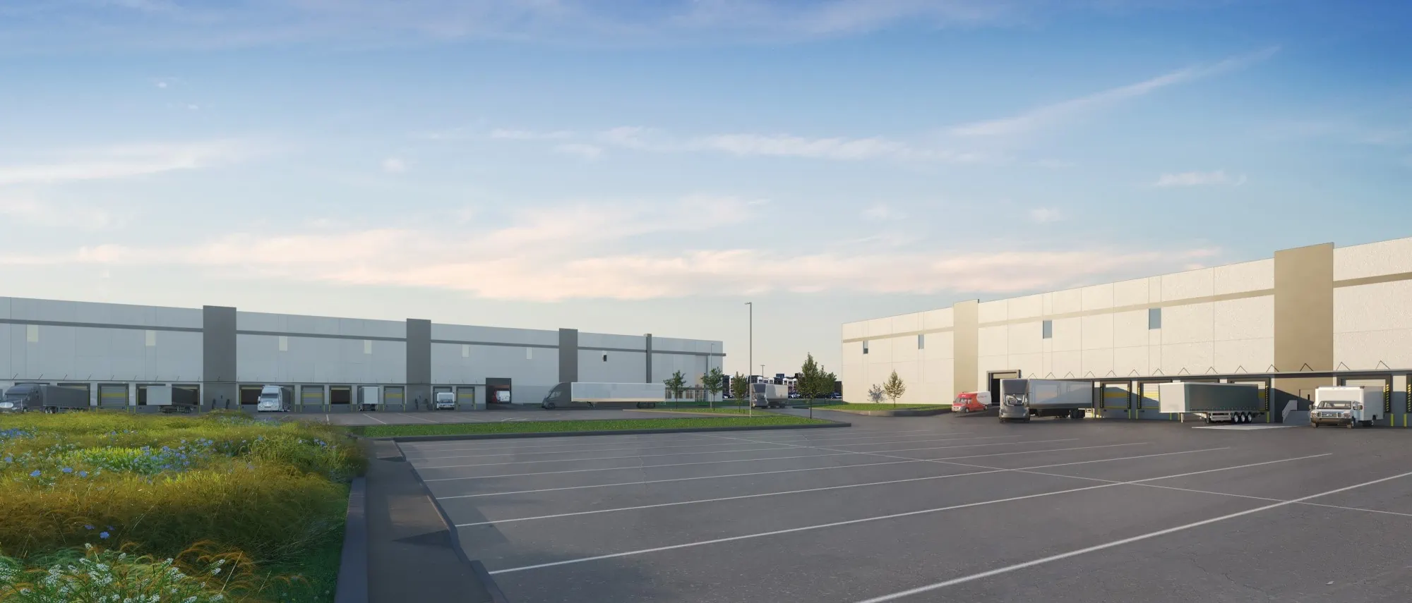 Rendering of semi truck loading area at 5000 Richmond